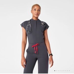 Figs Charcoal Rafaela Brief Bodysuit